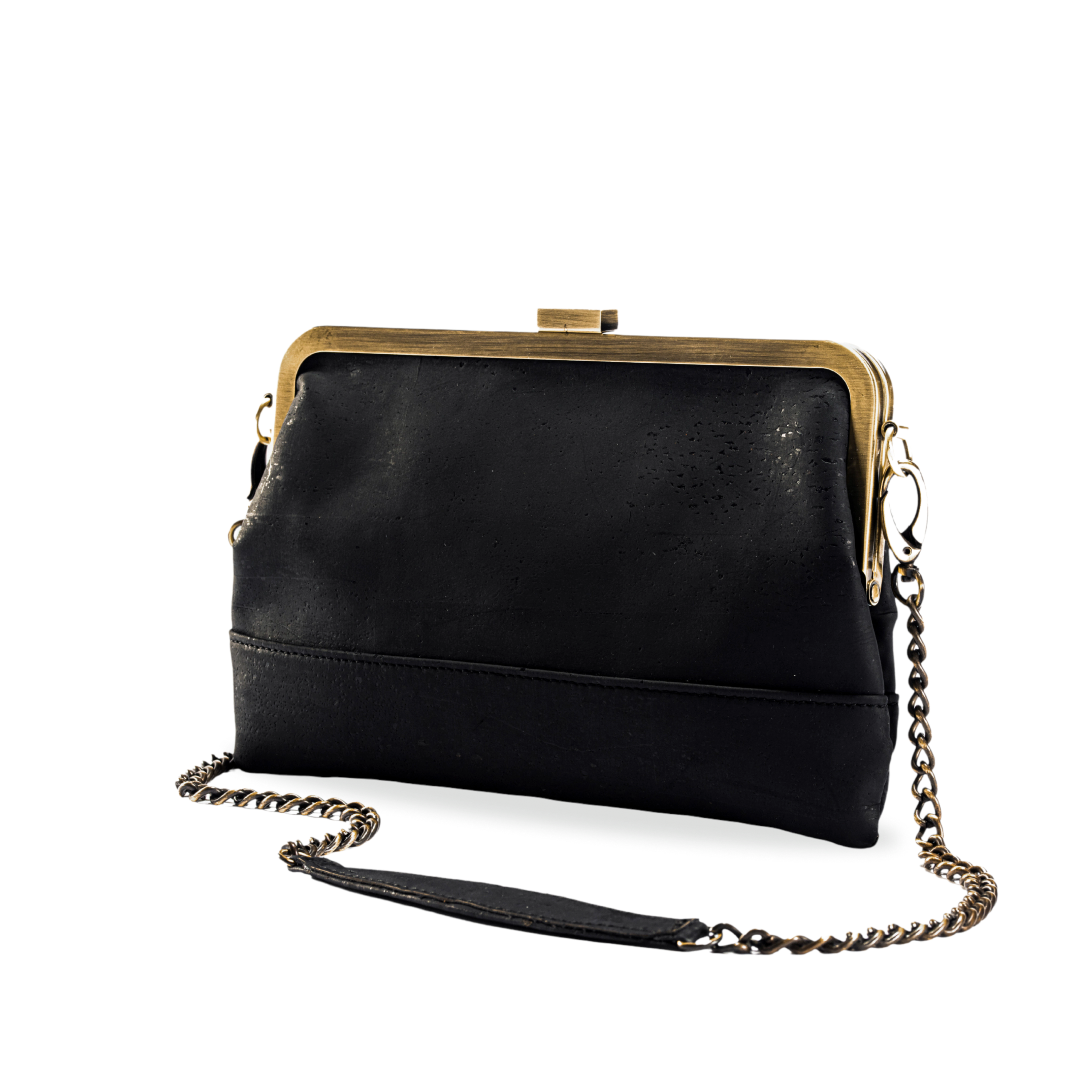 Clutch purse top with strap